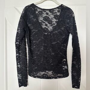 Abercrombie & Fitch Black Lace Top